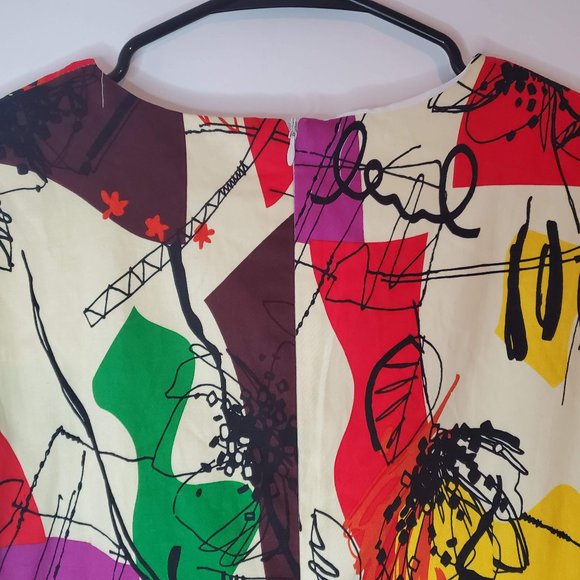 ZR & ZR Women's Colorful Graffiti Dress Size Large - Picture 11 of 12